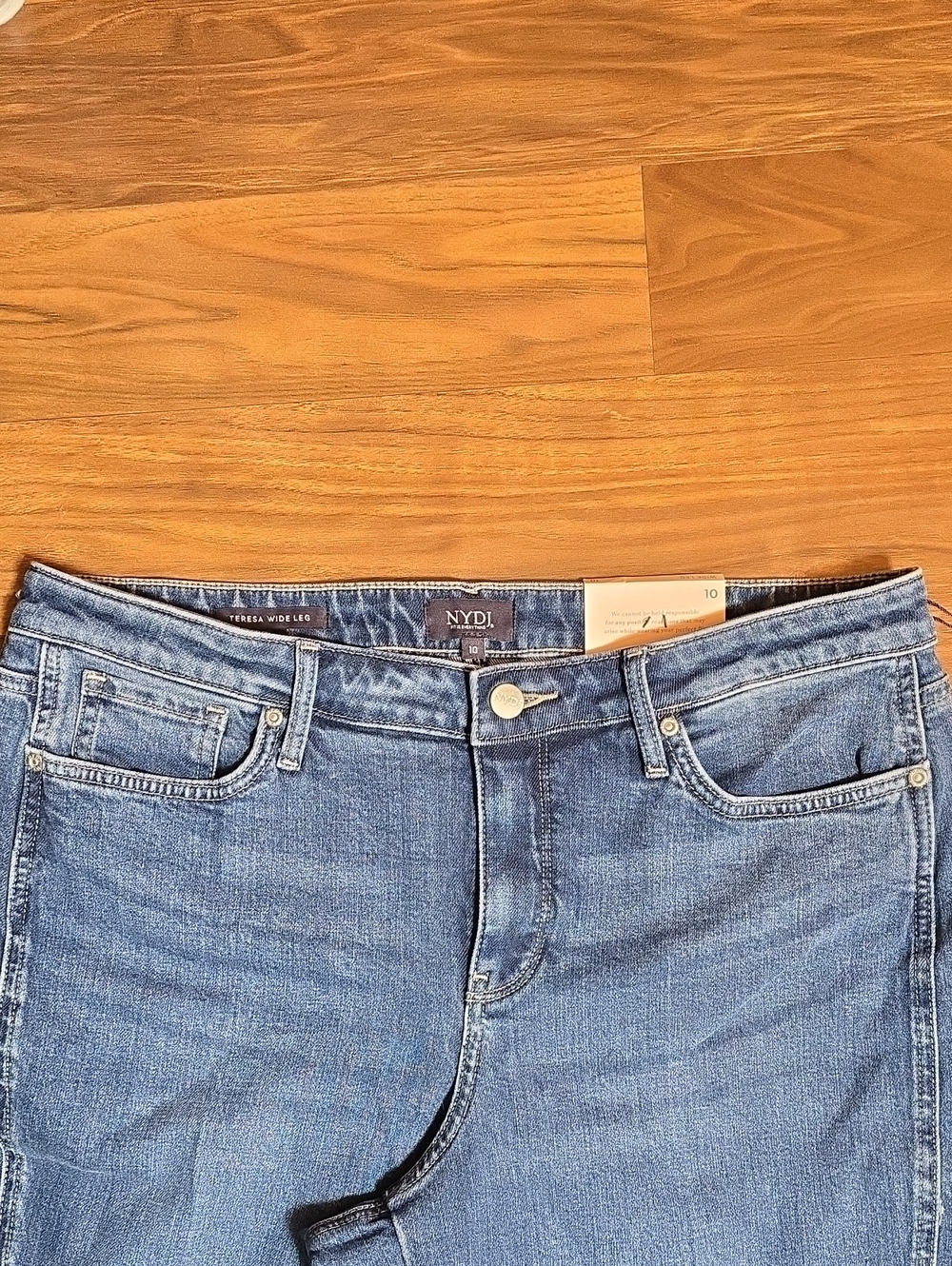 NYDJ Teresa Wide Leg Jeans - Romantic Indigo - Picture 3 of 16